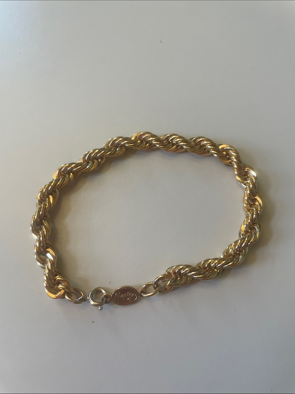Napier Gold Twist Rope Bracelet